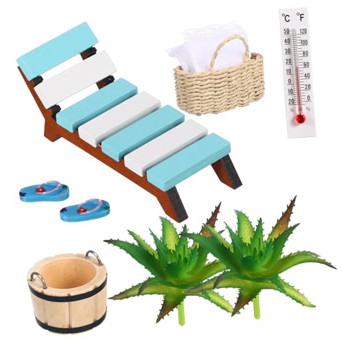 DEARMAMY 1 Satz Sauna -Zubehör Set Strandzubehör Mini-Stranddekoration Miniatur puppenhaus möbel Mini -Liege Mini-Strandkorb-Modell Zubehör für Puppenhäuser Holz DEARMAMY 1 Satz Sauna -Zubehör Set Strandzubehör Mini-Stranddekoration Miniatur puppenhaus möbel Mini -Liege Mini-Strandkorb-Modell Zubehör für Puppenhäuser Holz von DEARMAMY