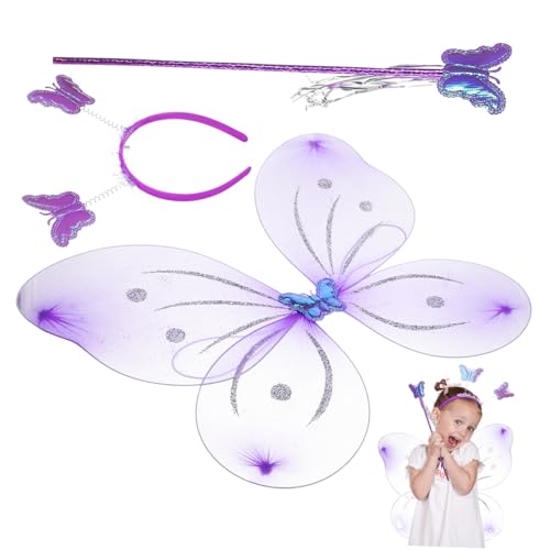 DEARMAMY 1 Satz Schmetterlingskostüm für Flügel Zauberstab für Geburtstagsfeiern und Halloween Sichere Materialien Kreativität Fördernd Vielseitig Einsetzbar DEARMAMY 1 Satz Schmetterlingskostüm für Flügel Zauberstab für Geburtstagsfeiern und Halloween Sichere Materialien Kreativität Fördernd Vielseitig Einsetzbar von DEARMAMY