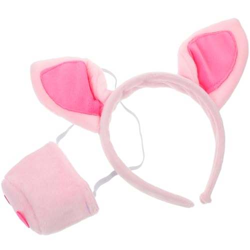DEARMAMY 1 Satz Schweinnasen Haarband Wolf Kuh kostüm Haustier tierische Nase halloween köstum faschingskostüme pig costume Stirnband Requisiten Tierohren und Nase Stoff Rosa DEARMAMY 1 Satz Schweinnasen Haarband Wolf Kuh kostüm Haustier tierische Nase halloween köstum faschingskostüme pig costume Stirnband Requisiten Tierohren und Nase Stoff Rosa von DEARMAMY