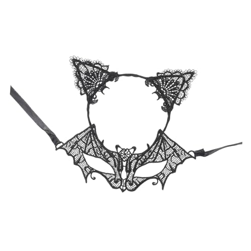 DEARMAMY 1 Satz Spitzen-stirnband-maske Kostüme Schmücken Halloween-kostümparty Outfits Skelette Halloweenkostüm Teenager Halloween Geführt Kopfbedeckung Spitzenstirnband Gesicht Tuch Black DEARMAMY 1 Satz Spitzen-stirnband-maske Kostüme Schmücken Halloween-kostümparty Outfits Skelette Halloweenkostüm Teenager Halloween Geführt Kopfbedeckung Spitzenstirnband Gesicht Tuch Black von DEARMAMY