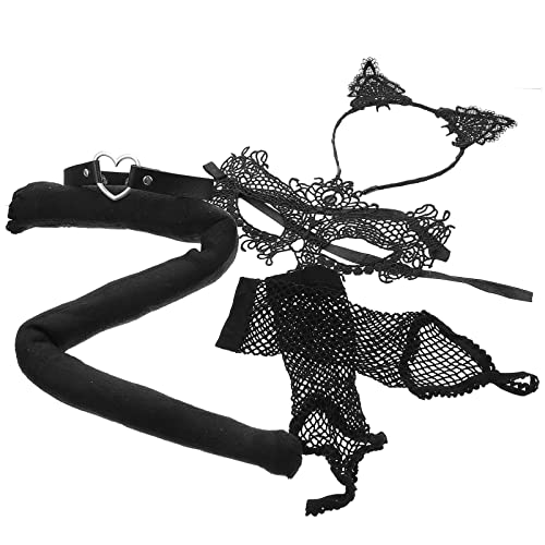 DEARMAMY 1 Satz Stirnband mit Katzenohren erwachsene maske Maskerade Katze-Halloween-Kostüm Fuchsmaske halloween masken halloweenmaske Spitzenmasken Halloween-Netzhandschuhe Haut Black DEARMAMY 1 Satz Stirnband mit Katzenohren erwachsene maske Maskerade Katze-Halloween-Kostüm Fuchsmaske halloween masken halloweenmaske Spitzenmasken Halloween-Netzhandschuhe Haut Black von DEARMAMY