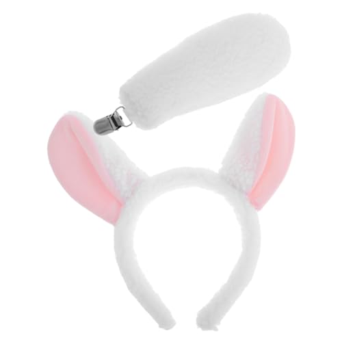 DEARMAMY 1 Satz Verkleidungsset Für Ziegenkopfband Süße Dekoration Textur -kopfbedeckung Kit-stirnband Hornkopfband Lamm Stirnband Lammohrkostüm Sherpa-stoff; Sicherheitsclip Weiß DEARMAMY 1 Satz Verkleidungsset Für Ziegenkopfband Süße Dekoration Textur -kopfbedeckung Kit-stirnband Hornkopfband Lamm Stirnband Lammohrkostüm Sherpa-stoff; Sicherheitsclip Weiß von DEARMAMY