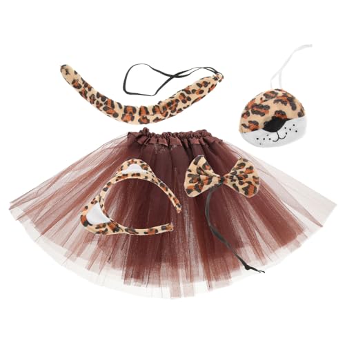 DEARMAMY 1 Satz Weihnachts-leoparden-set Hamster Haarband Leoparden-cosplay-rock Stirnbänder Für Cosplay Haarreif Mit Leopardenohren Leoparden-accessoires Für Damen Tierkostüm Stoff DEARMAMY 1 Satz Weihnachts-leoparden-set Hamster Haarband Leoparden-cosplay-rock Stirnbänder Für Cosplay Haarreif Mit Leopardenohren Leoparden-accessoires Für Damen Tierkostüm Stoff von DEARMAMY
