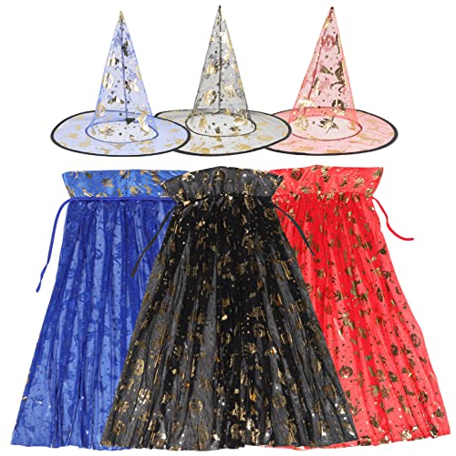 DEARMAMY 1 Satz Zauberer Umhang Feenkostüm Damen Vampir Kostüm Damen Hexenkostüm Hexenhut Umhang Halloween-kostüme Tragbare Hexenkleidung Zaubererkostüm Kessel Zubehör Polyester DEARMAMY 1 Satz Zauberer Umhang Feenkostüm Damen Vampir Kostüm Damen Hexenkostüm Hexenhut Umhang Halloween-kostüme Tragbare Hexenkleidung Zaubererkostüm Kessel Zubehör Polyester von DEARMAMY