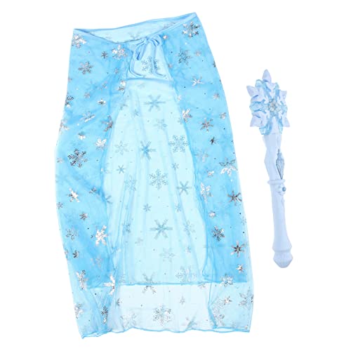 DEARMAMY 1 Satz Zauberstab kinderkleider kinderkleidung toys Ballettröckchen Outfit Fee spielzeuge glitzer kleider Halloween-Kostüm-Kit leuchtende Stöcke Plastik Blue von DEARMAMY