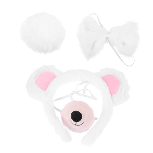 DEARMAMY 1 Satz Zubehör Für Stirnbänder Ohr-stirnband Süß Cosplay Tierohr Stirnband Cosplay Bärenkostüm Cosplay Bär Ohr Stirnband Tierisches Bärenkostüm Zubehör Für Tierkostüme Plüsch Weiß DEARMAMY 1 Satz Zubehör Für Stirnbänder Ohr-stirnband Süß Cosplay Tierohr Stirnband Cosplay Bärenkostüm Cosplay Bär Ohr Stirnband Tierisches Bärenkostüm Zubehör Für Tierkostüme Plüsch Weiß von DEARMAMY
