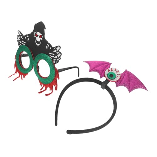 DEARMAMY 1 Set Brillen Im Neuartigen Stil Halloween Kostüm Stirnband Halloween Brille Für Halloween Partygeschenke Halloween Kopfbedeckung Halloween Party Haarband Halloween DEARMAMY 1 Set Brillen Im Neuartigen Stil Halloween Kostüm Stirnband Halloween Brille Für Halloween Partygeschenke Halloween Kopfbedeckung Halloween Party Haarband Halloween von DEARMAMY