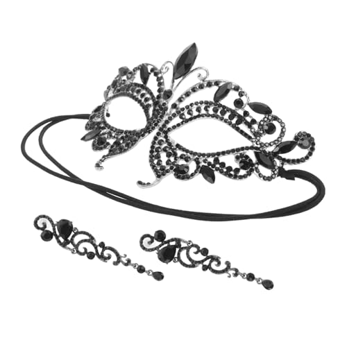 DEARMAMY 1 Set Dunkles Maskenset Maskerademaske Mit Stock Nachtmaske Schmücken Schrei Kostüm Maske Reinigen Kostüm Maske Mardi Gras Mask Cosplay-maske Halloween-strass Legierung Black DEARMAMY 1 Set Dunkles Maskenset Maskerademaske Mit Stock Nachtmaske Schmücken Schrei Kostüm Maske Reinigen Kostüm Maske Mardi Gras Mask Cosplay-maske Halloween-strass Legierung Black von DEARMAMY