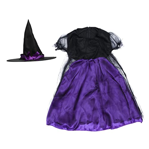 DEARMAMY 1 Set Halloween Kleider Verkleidungs Outfit Für Mädchen Hexenkostüm Für Mädchen Halloween Hexenkostüme Für Mädchen Halloween Party Verkleidungskostüm Für Mädchen Acetat von DEARMAMY
