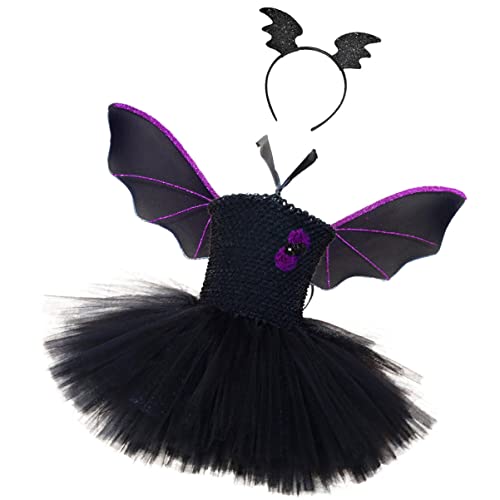 DEARMAMY 1 Set Halloween ädchen Kostü Mit Fledermausflügeln Tutu Rock Und Haarreif Ideal Für Karneval Kostümpartys Und Maskeraden Größe 80 Mit Futter DEARMAMY 1 Set Halloween ädchen Kostü Mit Fledermausflügeln Tutu Rock Und Haarreif Ideal Für Karneval Kostümpartys Und Maskeraden Größe 80 Mit Futter von DEARMAMY