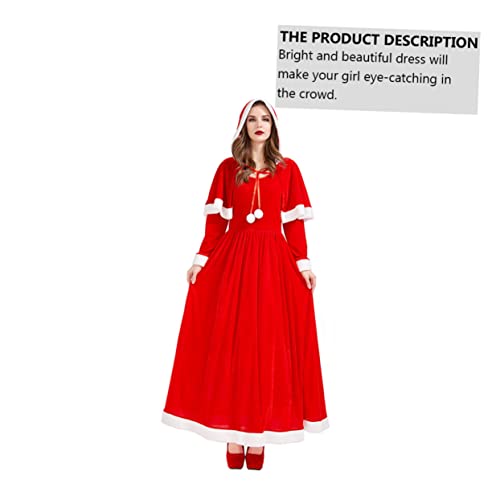 DEARMAMY 1 Set Weihnachtskleid Dekorationen Party Frauen Weihnachtsumhang Kleidung Klausel Ausgefallenes Weihnachtskleid Für Den Vatertag Mit Schals Tragen Sie Ein Langes Kleid DEARMAMY 1 Set Weihnachtskleid Dekorationen Party Frauen Weihnachtsumhang Kleidung Klausel Ausgefallenes Weihnachtskleid Für Den Vatertag Mit Schals Tragen Sie Ein Langes Kleid von DEARMAMY