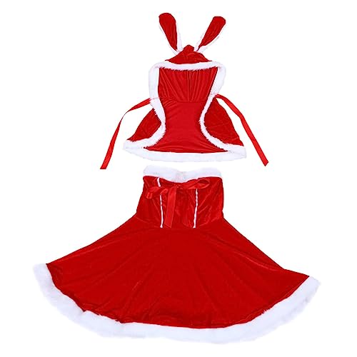 DEARMAMY 1 Set Weihnachtsrockanzug Hunde Halloween Kostüme Damen Und Mädchenkostüme Marienkäferkostüm Hasenanzug Aufblasbares Kostüm Geschlechts Kaninchenkostüm Marienkäfermaske von DEARMAMY