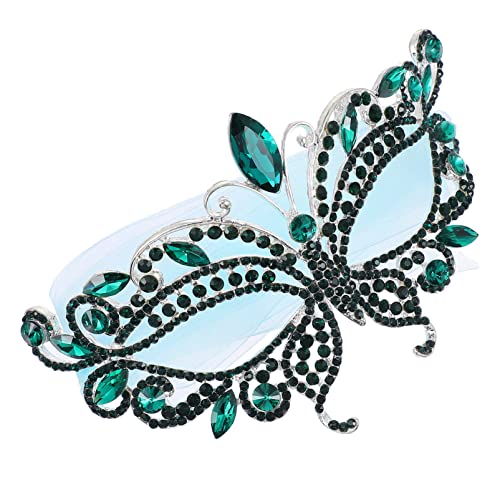 DEARMAMY 1 Stk Kristallband-Maske Maskerade Damen Maske Abschlussball Maske Halloween-Maske Krabbelmaske halloween masken halloweenmaske Party-Kostümmaske Cosplay-Maske Legierung Green DEARMAMY 1 Stk Kristallband-Maske Maskerade Damen Maske Abschlussball Maske Halloween-Maske Krabbelmaske halloween masken halloweenmaske Party-Kostümmaske Cosplay-Maske Legierung Green von DEARMAMY