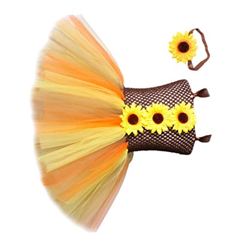 DEARMAMY 1 Stück Kinderkleid Halloween Outfit Halloween Scarecrow Outfit Halloween Outfit Kostüm Halloween-Partykleidung für Mädchen Performance-Bekleidung von DEARMAMY