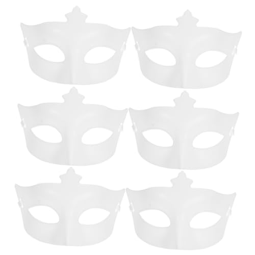DEARMAMY 10 Stck. Halloween-maske Diffusor Leere Maskerademaske Masken Halb Maskieren Heimwerken Gesicht Schutzmaske Toilettenartikel Maske Reinigen Säubern Produkte Wischt Plastik Weiß DEARMAMY 10 Stck. Halloween-maske Diffusor Leere Maskerademaske Masken Halb Maskieren Heimwerken Gesicht Schutzmaske Toilettenartikel Maske Reinigen Säubern Produkte Wischt Plastik Weiß von DEARMAMY