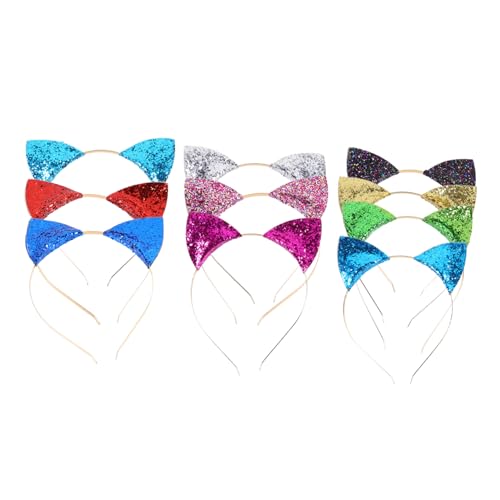 DEARMAMY 10 Stück Katzenohren Haarreif Teiliges Glitzerndes Headband für Partys Halloween Weihnachten und Kostüme Süßes Design für Erwachsene DEARMAMY 10 Stück Katzenohren Haarreif Teiliges Glitzerndes Headband für Partys Halloween Weihnachten und Kostüme Süßes Design für Erwachsene von DEARMAMY