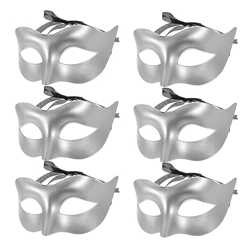 DEARMAMY 10 Stücke Silber Träger Tier Masken Kunststoff Dressing Up Masques Gesicht Dekore von DEARMAMY