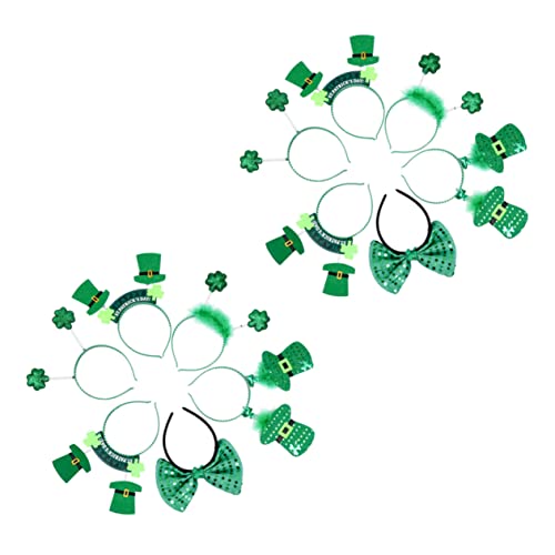 DEARMAMY 12 Stück Teiliges Patricks Day Stirnband Grünes Kleeblatt Haarschmuck für Erwachsene Bequemes Langlebiges Material Rutschfestes Kopfband für Festlichkeiten und Kostüme DEARMAMY 12 Stück Teiliges Patricks Day Stirnband Grünes Kleeblatt Haarschmuck für Erwachsene Bequemes Langlebiges Material Rutschfestes Kopfband für Festlichkeiten und Kostüme von DEARMAMY
