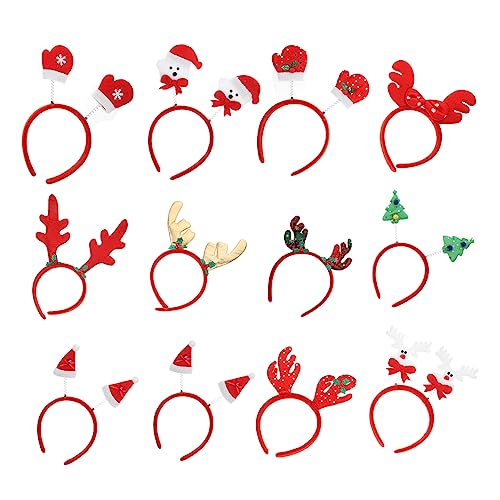 DEARMAMY 12 Stück Teiliges Weihnachts Haarreifen mit Rentiergeweih Flexible Langlebige Stirnbänder für Erwachsene Festlicher Haarschmuck für Party und Xmas Stilvolles Dreidimensionales DEARMAMY 12 Stück Teiliges Weihnachts Haarreifen mit Rentiergeweih Flexible Langlebige Stirnbänder für Erwachsene Festlicher Haarschmuck für Party und Xmas Stilvolles Dreidimensionales von DEARMAMY