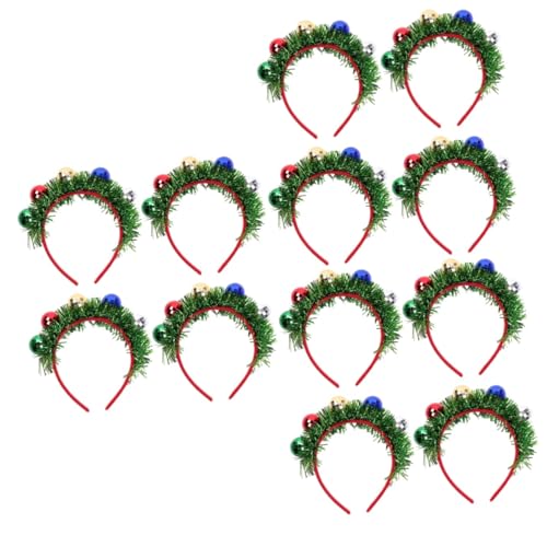 DEARMAMY 12 Stück Teiliges Weihnachts Spotlight Ball Stirnband Grüner Festlicher Haarschmuck mit Leuchtenden Kugeln Leichter Kopfschmuck für Erwachsene für Xmas Party und Feiertagsfeiern DEARMAMY 12 Stück Teiliges Weihnachts Spotlight Ball Stirnband Grüner Festlicher Haarschmuck mit Leuchtenden Kugeln Leichter Kopfschmuck für Erwachsene für Xmas Party und Feiertagsfeiern von DEARMAMY