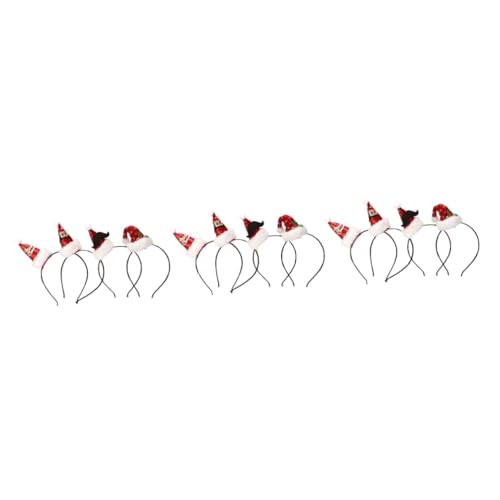 DEARMAMY 12 Stück Weihnachtsstirnband Haarband Frühlingshaarreifen Kopfschmuck Haarreferenz Frühlingskopfbedeckung von DEARMAMY