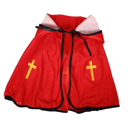 DEARMAMY 1Stk Horn Umhang Kap Mantel Sensenmann Masken Haube halloween theme halloween cape halloween party cosplay Umhang mit Bühnendekoration Halloween-Kinderumhang mit Hut Tuch Black von DEARMAMY