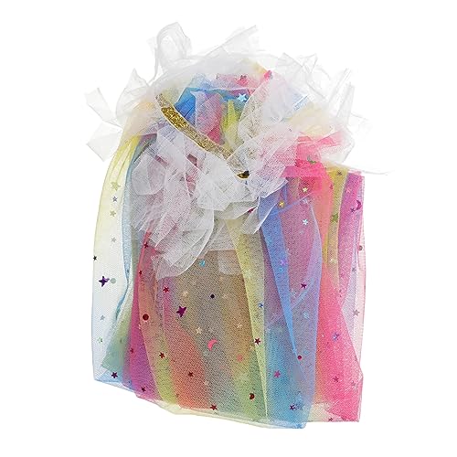DEARMAMY 1pc Jungen Und Mädchen Kostüme Mädchen Prinzessin Kleid Mädchen Mantel Stern Pailletten von DEARMAMY