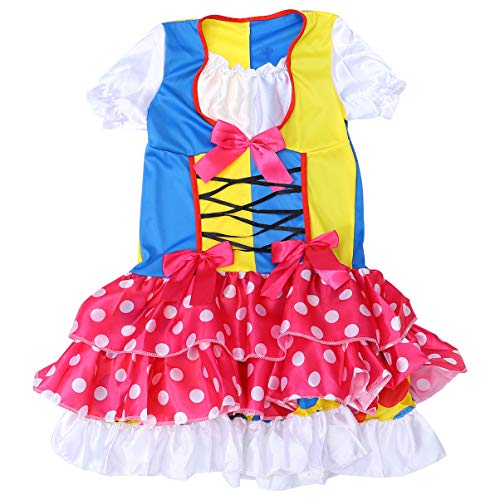DEARMAMY Halloween Clown Kostüm Cosplay Outfit Bequemes Hautfreundliches Material Kreatives Clown Dress up von DEARMAMY