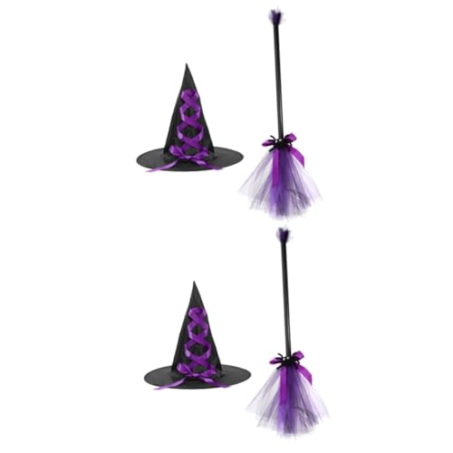 DEARMAMY 2 Sätze Halloween Hexenhut und Besen Hexenhut mit Besen Leichtes Cosplay Zubehör für Halloween Party Bühnenkostüm und Festliche Verkleidung Langlebiges Material Komfortabel und DEARMAMY 2 Sätze Halloween Hexenhut und Besen Hexenhut mit Besen Leichtes Cosplay Zubehör für Halloween Party Bühnenkostüm und Festliche Verkleidung Langlebiges Material Komfortabel und von DEARMAMY