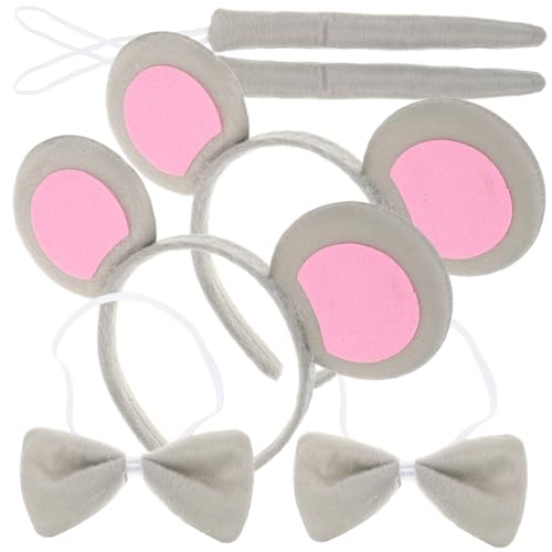 DEARMAMY 2 Sätze Mauskostüm Set für Teiliges Halloween Set mit Mausohren und Fliege Lustige Tierkostüm Accessoires für Kinderfestlichkeiten und Fotoshootings DEARMAMY 2 Sätze Mauskostüm Set für Teiliges Halloween Set mit Mausohren und Fliege Lustige Tierkostüm Accessoires für Kinderfestlichkeiten und Fotoshootings von DEARMAMY