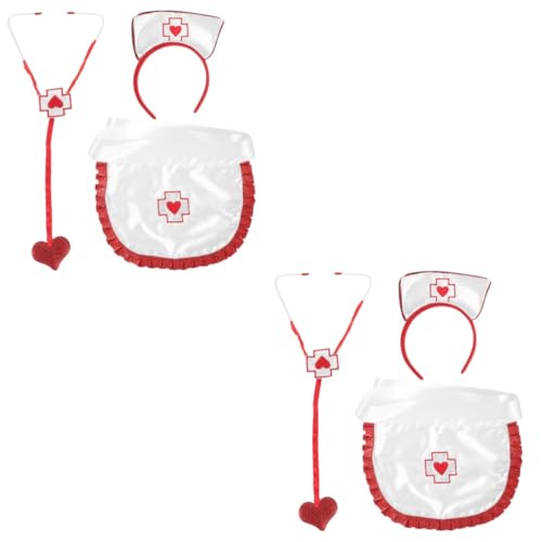 DEARMAMY 2 Sätze Requisiten Stirnband Zubehör Kostüm Stirnbänder Stolz-outfit Rave Outfits Krankenschwester Party Cosplay Einziehbar Pflege Stoff DEARMAMY 2 Sätze Requisiten Stirnband Zubehör Kostüm Stirnbänder Stolz-outfit Rave Outfits Krankenschwester Party Cosplay Einziehbar Pflege Stoff von DEARMAMY