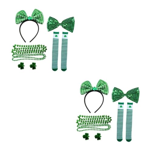 DEARMAMY 2 Sätze San Pa Foto Requisiten Evengers The Event St. Patricks-day-kostüm St Patricks Day Kleidung Für Kleinkinder Party-accessoire Saint Patricks Day Stirnband Green 6 Stück * 2 von DEARMAMY