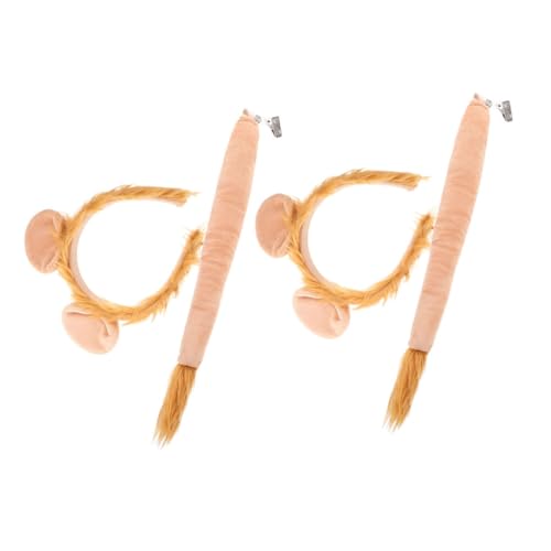 DEARMAMY 2 Sätze Stirnband- -Set Party-Requisite Löwenmähne Ohr UPS karneval tierkostüm Tiere tierische Leistungsrequisite Kostüm verkleiden Stoff Orange DEARMAMY 2 Sätze Stirnband- -Set Party-Requisite Löwenmähne Ohr UPS karneval tierkostüm Tiere tierische Leistungsrequisite Kostüm verkleiden Stoff Orange von DEARMAMY