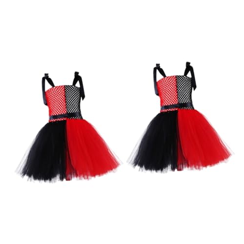DEARMAMY 2 Stck. Clown Kostüm Mädchen Tüllrock Cosplay Tutu Kleid Weihnachten Party Performance Outfit Hautfreundlich Hautfreundliches Material Festliches Verkleidungsdress DEARMAMY 2 Stck. Clown Kostüm Mädchen Tüllrock Cosplay Tutu Kleid Weihnachten Party Performance Outfit Hautfreundlich Hautfreundliches Material Festliches Verkleidungsdress von DEARMAMY