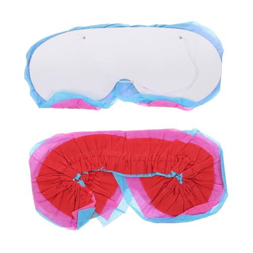 DEARMAMY 2 Stück Augenmasken -Requisiten Gaming-Piñata-Maske benutzerdefinierte Augenmaske Erwachsene Augenklappe Augenbinde lidschatten Pinata-Augenabdeckung Pinata-Party-Masken Papier von DEARMAMY
