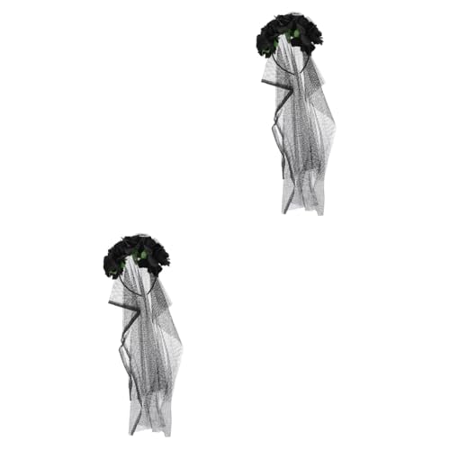 DEARMAMY 2 Stück Halloween Haarreif mit Realistischer Spinne und Rosenblüte Langem Spitzen Schleier Langlebig Klassisch Schwarzes Halloween Kopfschmuck für Cosplay Party und Festliche DEARMAMY 2 Stück Halloween Haarreif mit Realistischer Spinne und Rosenblüte Langem Spitzen Schleier Langlebig Klassisch Schwarzes Halloween Kopfschmuck für Cosplay Party und Festliche von DEARMAMY