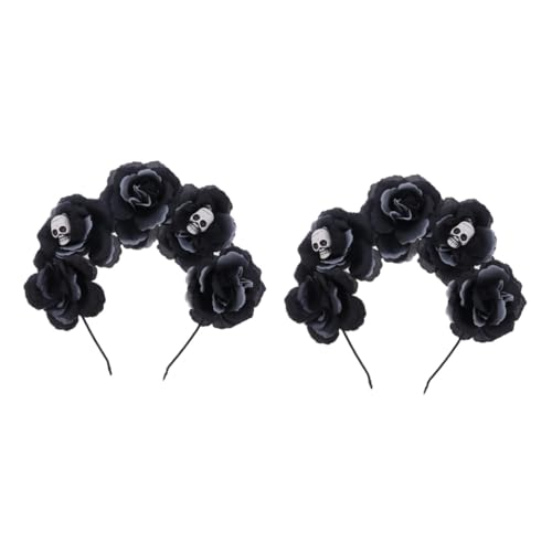 DEARMAMY 2 Stück Halloween Kopfschmuck Blumen Haarreif mit Schädeldekoration Leichtes Bequemes Halloween Accessoire für Kostümfest Cosplay Party und Bühnenauftritte Stilvoll und Auffällig DEARMAMY 2 Stück Halloween Kopfschmuck Blumen Haarreif mit Schädeldekoration Leichtes Bequemes Halloween Accessoire für Kostümfest Cosplay Party und Bühnenauftritte Stilvoll und Auffällig von DEARMAMY