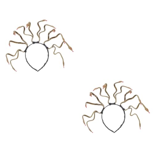 DEARMAMY 2 Stück Halloween Schlangen Haarreif aus Dekoratives Stirnband für Fasching und Kostümparty Vielseitiger Kopfschmuck im Medusa Stil Komfortabel und Unisex Passend für Halloween DEARMAMY 2 Stück Halloween Schlangen Haarreif aus Dekoratives Stirnband für Fasching und Kostümparty Vielseitiger Kopfschmuck im Medusa Stil Komfortabel und Unisex Passend für Halloween von DEARMAMY
