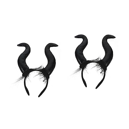 DEARMAMY 2 Stück Halloween Teufelshorn Stirnband Einstellbares Schwarzes Hörner Kopfschmuck für Party und Cosplay Leichtes Bequemes Haar Accessoire für Damen Herren DEARMAMY 2 Stück Halloween Teufelshorn Stirnband Einstellbares Schwarzes Hörner Kopfschmuck für Party und Cosplay Leichtes Bequemes Haar Accessoire für Damen Herren von DEARMAMY