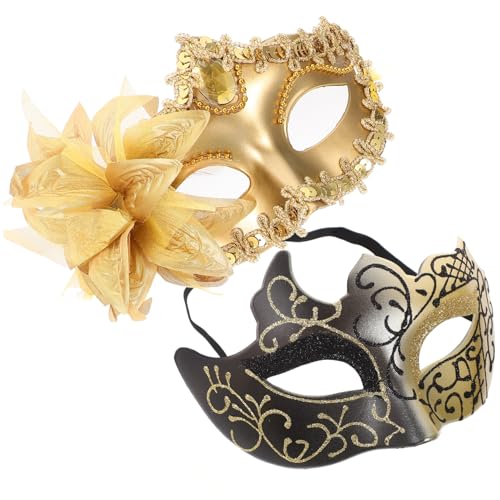 DEARMAMY 2 Stück Halloween-paarmasken Karnevalskostüm Maske Maskerademaske Für Halloween Maske Reinigen Spitzen-halloween-maske Halloween-cosplay-party-kostüm Kostüme Plastik DEARMAMY 2 Stück Halloween-paarmasken Karnevalskostüm Maske Maskerademaske Für Halloween Maske Reinigen Spitzen-halloween-maske Halloween-cosplay-party-kostüm Kostüme Plastik von DEARMAMY