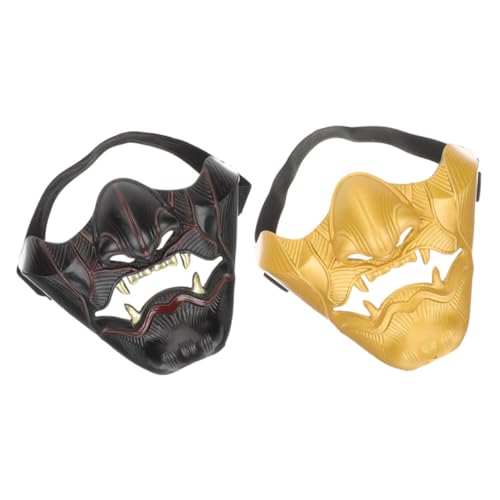 DEARMAMY 2 Stück Halloween-teufelsmaske Maske Für Kostüm-cosplay Halloween-party-maske Dekoratives Halloween Halloween-filz Maskiert Schrecklich Gesicht Halloween-cosplay present Plastik Black DEARMAMY 2 Stück Halloween-teufelsmaske Maske Für Kostüm-cosplay Halloween-party-maske Dekoratives Halloween Halloween-filz Maskiert Schrecklich Gesicht Halloween-cosplay present Plastik Black von DEARMAMY