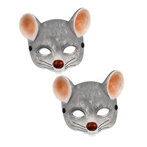 DEARMAMY 2 Stück Mausmaske Horrormaske Gruselige Maskerade Maske Tier-maskerade-maske Tierische Maske -gesichtsmaske Masken Halloween Halloween-maske Cosplay-maske Light Grey Pu-schaum DEARMAMY 2 Stück Mausmaske Horrormaske Gruselige Maskerade Maske Tier-maskerade-maske Tierische Maske -gesichtsmaske Masken Halloween Halloween-maske Cosplay-maske Light Grey Pu-schaum von DEARMAMY