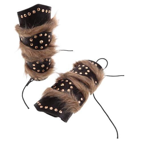 DEARMAMY 2 Stück Retro Cosplay Armschützer aus Kunstleder mit Nieten und Mittelalterliche Armschienen für Renaissance Kostüm Ergonomisch Langlebig Vielseitig für Männer und Frauen DEARMAMY 2 Stück Retro Cosplay Armschützer aus Kunstleder mit Nieten und Mittelalterliche Armschienen für Renaissance Kostüm Ergonomisch Langlebig Vielseitig für Männer und Frauen von DEARMAMY