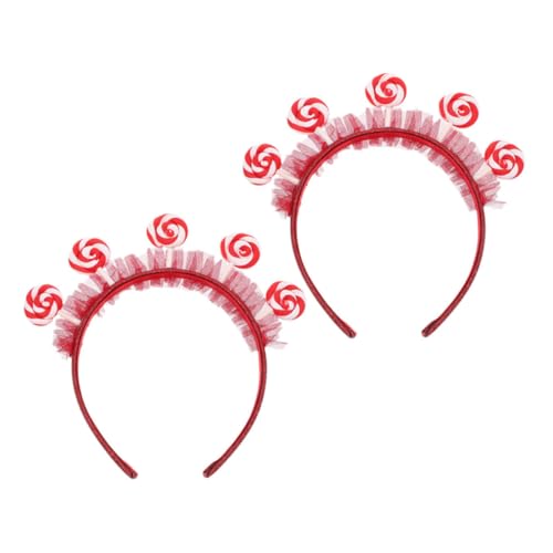 DEARMAMY 2 Stück Teiliges Lollipop Haarreif für Cartoon Kopfschmuck Leichtes Komfortables Haarband für Partys Karneval und Festliche Anlässe Einzigartiger Stil für Mädchen von DEARMAMY