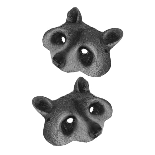 DEARMAMY 2 Stück Teiliges PU Schaum Waschbär Halbgesichts-masken Realistische Tier-masquerade Leichte Langlebige Halloween Kostüm Accessoires für Karneval Cosplay Party DEARMAMY 2 Stück Teiliges PU Schaum Waschbär Halbgesichts-masken Realistische Tier-masquerade Leichte Langlebige Halloween Kostüm Accessoires für Karneval Cosplay Party von DEARMAMY