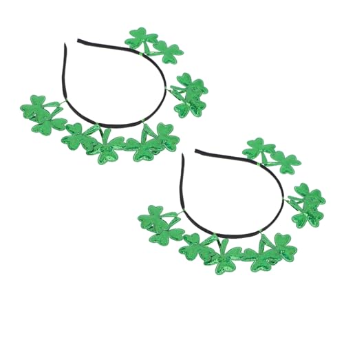 DEARMAMY 2 Stück Teiliges Patricks Day Haarschmuck Dekorative Clover Haarreifen mit Stabilem Rahmen Leichtes Komfortables Party Stirnband für Kostüm und Festtagsfeiern DEARMAMY 2 Stück Teiliges Patricks Day Haarschmuck Dekorative Clover Haarreifen mit Stabilem Rahmen Leichtes Komfortables Party Stirnband für Kostüm und Festtagsfeiern von DEARMAMY