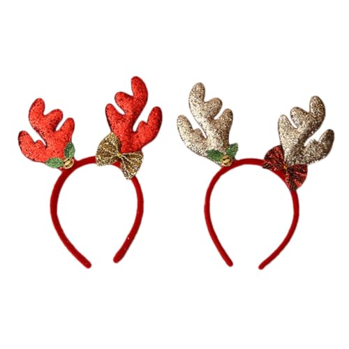 DEARMAMY 2 Stück Teiliges Weihnachts Glitzer Haarreif mit Roten und Goldenen Rentiergeweihen Weiches Bequemes Stirnband für Erwachsene für Festtage Kostüme und Fotoshootings DEARMAMY 2 Stück Teiliges Weihnachts Glitzer Haarreif mit Roten und Goldenen Rentiergeweihen Weiches Bequemes Stirnband für Erwachsene für Festtage Kostüme und Fotoshootings von DEARMAMY