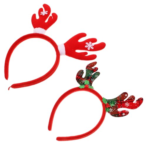 DEARMAMY 2 Stück Teiliges Weihnachts Haarreif Rentier Geweih Haarreif Festliche Haarschmuck für Weihnachten Karneval Party Kostüm Zubehör Mädchen Jungen DEARMAMY 2 Stück Teiliges Weihnachts Haarreif Rentier Geweih Haarreif Festliche Haarschmuck für Weihnachten Karneval Party Kostüm Zubehör Mädchen Jungen von DEARMAMY