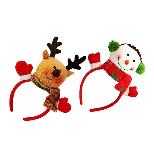 DEARMAMY 2 Stück Teiliges Weihnachts Haarreifen Niedliche Stirnbänder mit Schneemann Rentier Design Leicht Bequem Passend für Weihnachtsfeiern und Festliche Kostüme DEARMAMY 2 Stück Teiliges Weihnachts Haarreifen Niedliche Stirnbänder mit Schneemann Rentier Design Leicht Bequem Passend für Weihnachtsfeiern und Festliche Kostüme von DEARMAMY
