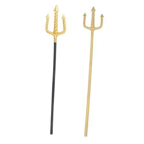 DEARMAMY 2 Stück Trigeminus Performance Requisiten Dreizack-kostüm-Requisite Trident Halloween Prop Teufelsgabel Cosplay-dreizack Gefälschtes Mistgabelmodell Dreizack-Cosplay Plastik DEARMAMY 2 Stück Trigeminus Performance Requisiten Dreizack-kostüm-Requisite Trident Halloween Prop Teufelsgabel Cosplay-dreizack Gefälschtes Mistgabelmodell Dreizack-Cosplay Plastik von DEARMAMY